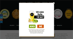 Desktop Screenshot of pivovar-frydlant.com